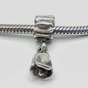 Pandora Tulip Flower Dangle Sterling Silver Retired Charm